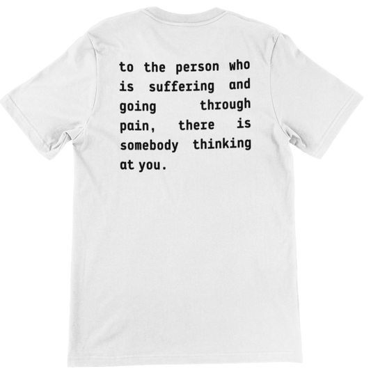 you are not alone - Premium Organic Shirt (Back & Frontprint)