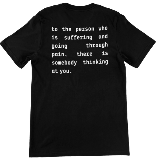 you are not alone - Premium Organic Shirt (Back & Frontprint)